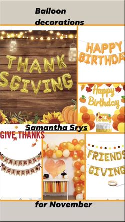 🧡November Balloon Decoration 🍁