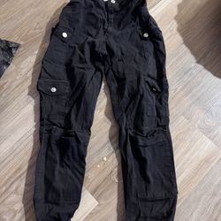 Black Womens Cargo Pants