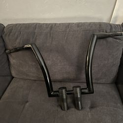 14 Inch Black Apes Split Bars With 4 Inch Risers. 