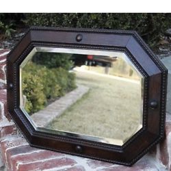 Antique Beveled Wall Mirror