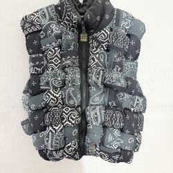 Kapital Bandana Weave Vest Black Size 3