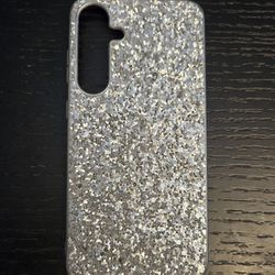 Brand New Samsung Galaxy S24 Plus Silver Glitter Crystal Bling Case