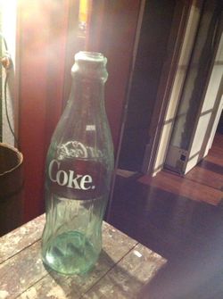 20 inch tall glass Coke bottle