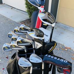 Taylormade RBladez Golf Set Irons 4-PW with Steel Shafts, Taylormade M1 Driver