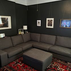 IKEA sectional couch w/ ottoman