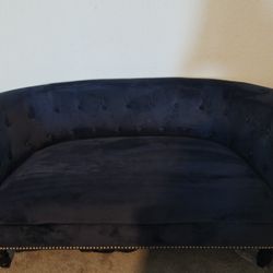 Blue Chesterfield Style Couch 