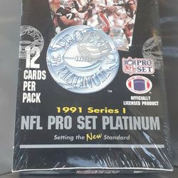 🏈🏈🏈1991 NFL PRO SET Platinum Football  Vintage WAXBOX BRAND NEW UNOPENED FACTORY SEALED ‼
