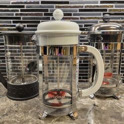 SET OF 3 BODUM FRENCH PRESS COFFEE MAKERS: CHAMBORD, BRAZIL, MATTE GRAY TRITAN SHATTERPROOF PLASTIC BPA-FREE NEW!