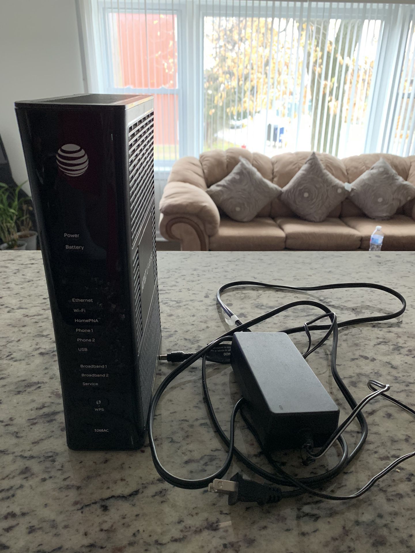 AT&T modem and router