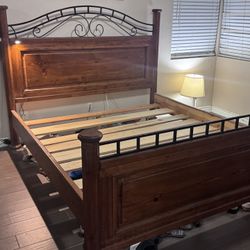 California King - Bed Frame & Headboard 
