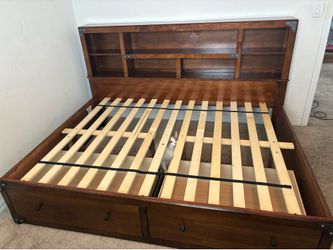 Full size bookcase storage bed from Ashley