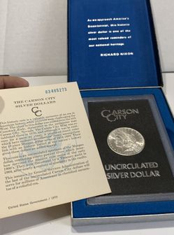 1882 CC Morgan Silver Dollar W/ COA & Box