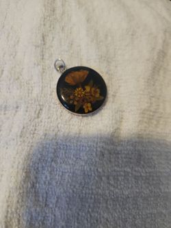 Dije de plata 925 Flores