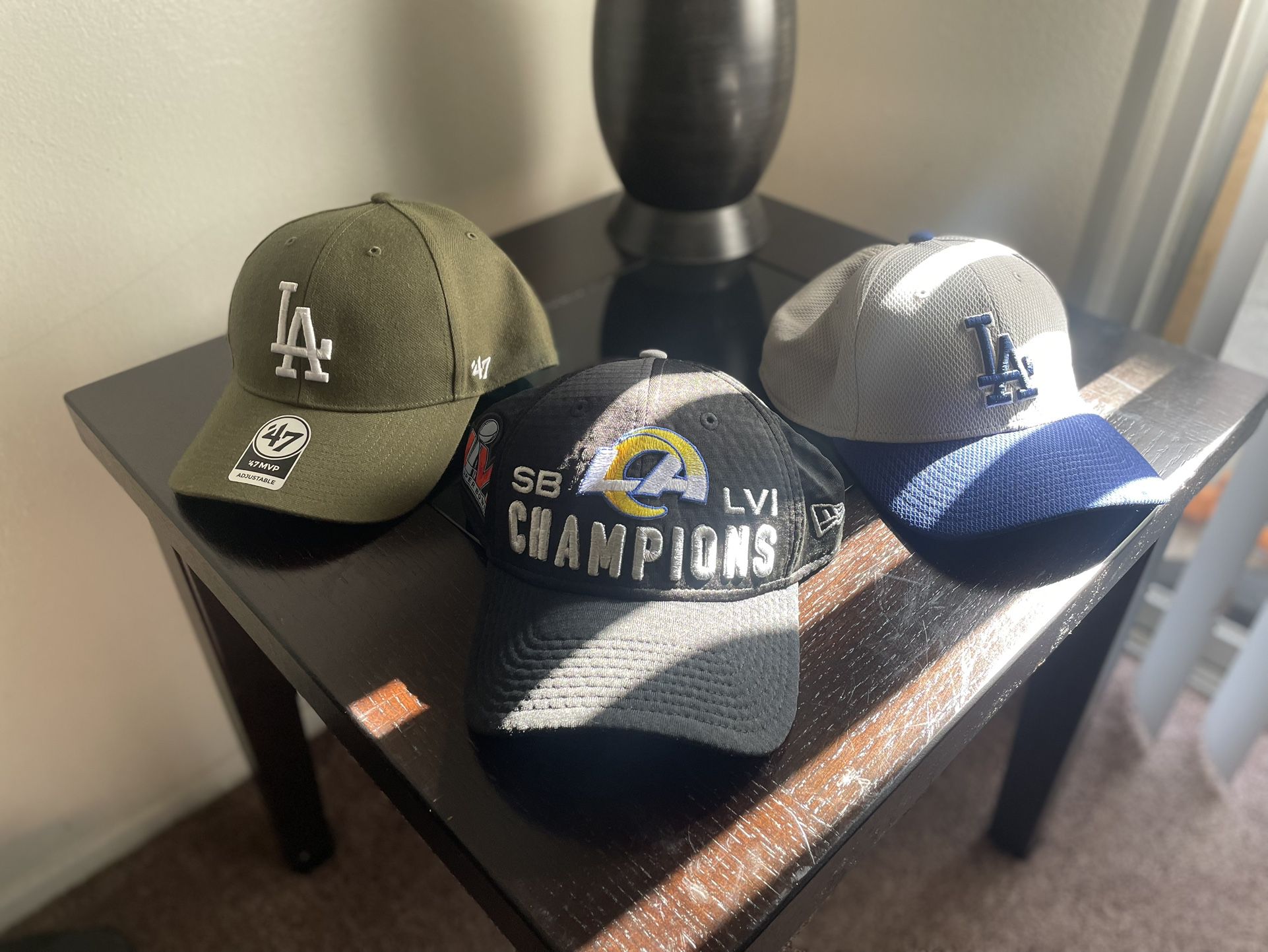 2 LA Hats & 1 Rams Super Bowl LVI Hat for Sale in Torrance, CA - OfferUp