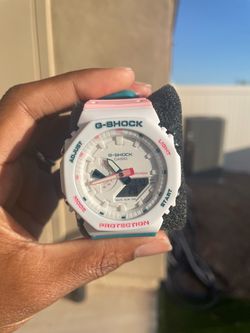 Pink and Green GA-2100 G Shock watch