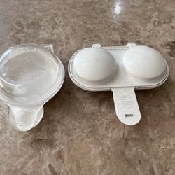 Microwave egg poachers $3 each 