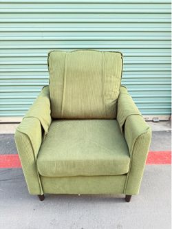 Green armchair