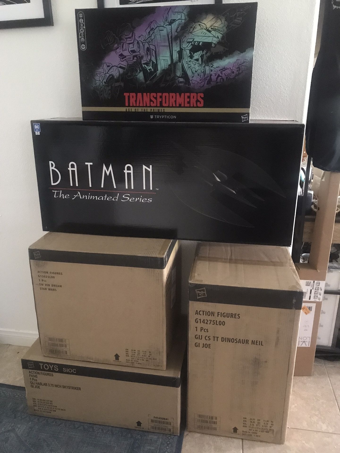 HASLAB Star Wars Cantina Haslab GI Joe Rattler Haslab  Skystriker Batman Animated Batwing Transformers Trypticon