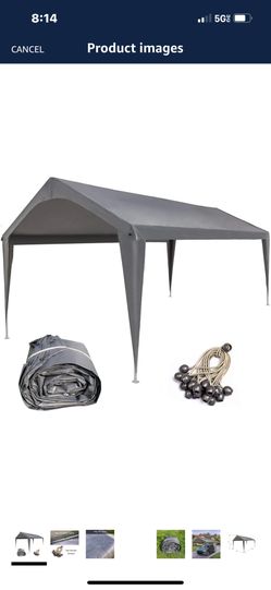 10x20 Replacement Carport Canopy Cover