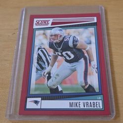 MIKE VRABEL 2022 Panini Score Football RED Parallel #289 New England Patriots