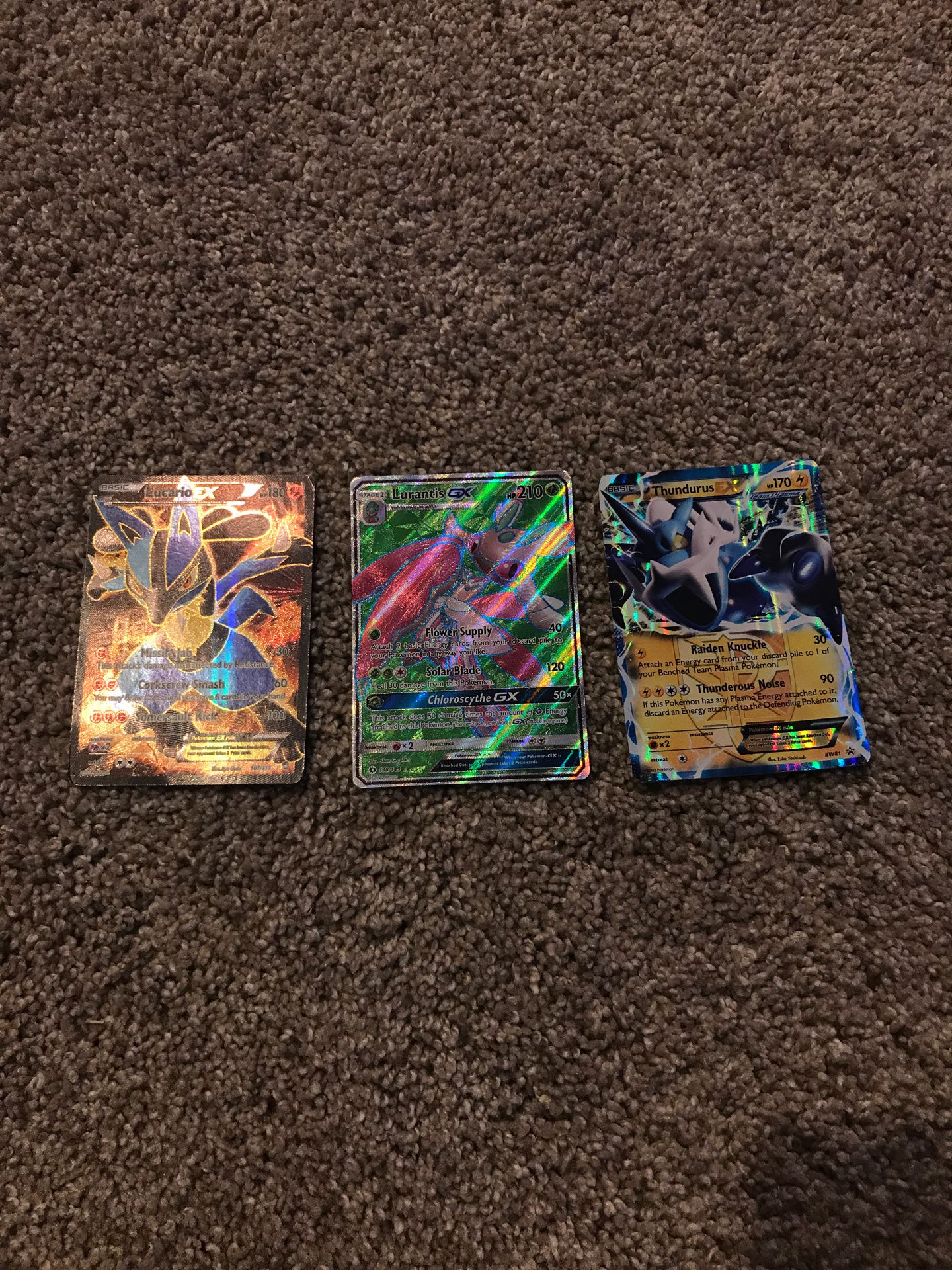 Pokémon EX/GX pair of 3 cards