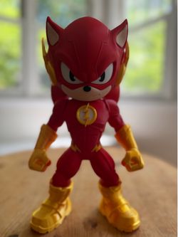 Flash Sonic Speed Figure – Custom 3D Printed Collectible – Video Game Display Statue