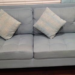 Sofa + Loveseat With Matching Cushion 