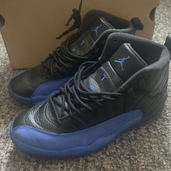 Air Jordan 12 Retro Game Royal Black Blue Size 8 With Box