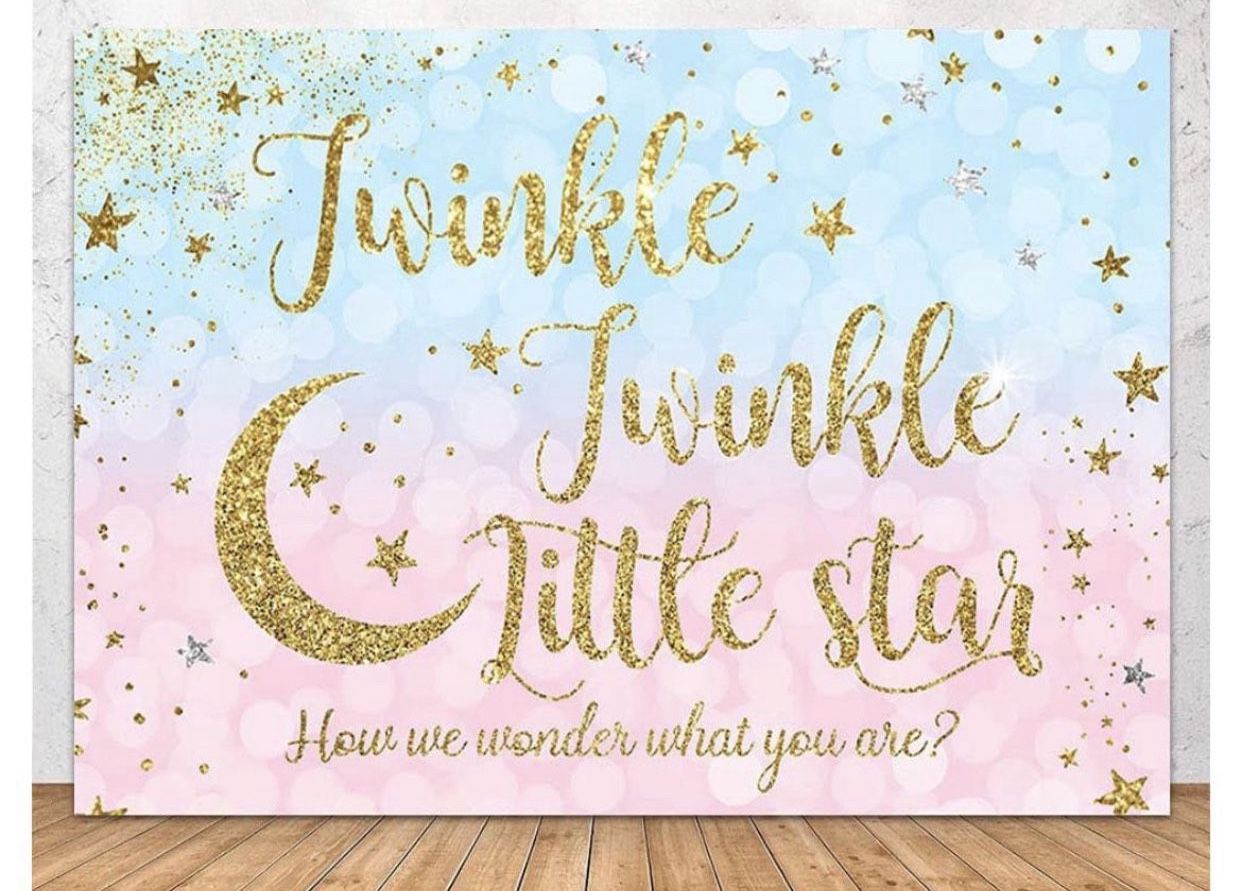 Gender Reveal Banner Twinkle Twinkle Little Star