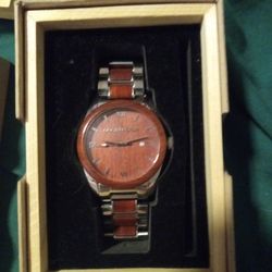 Original Grain OG-C2-001, Rosewood Chrome Classic, 43 Mm, 9 Inch Bracelet