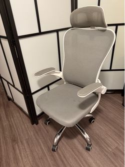 Grey office chair