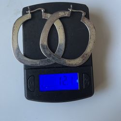 STERLING SILVER EAR RINGS 12.1 Grams