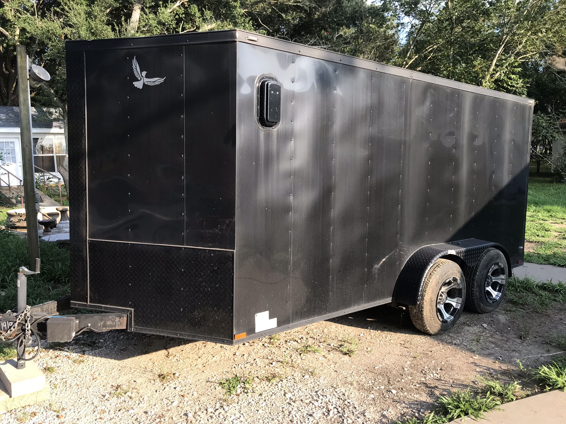 2017 Lark 7x16ft enclosed trailer Clean Title