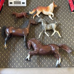 Antique Plastic Horses