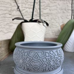 Plant Pot With Drip Tray / Planter