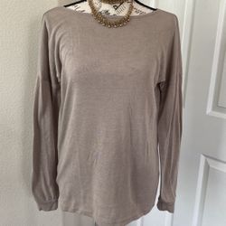 Long Sleeve Tan Top