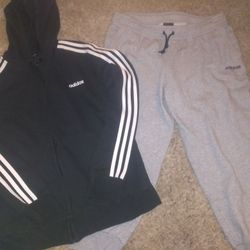 Womens Large Adidas Bundle ( Hoodie And Joggers)