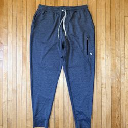 Vuori Sunday Performance Joggers Charcoal Heather Men’s Sz. L