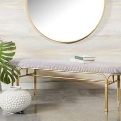 Art Deco Inspired Accent Bench! Lowest Prices Ever!