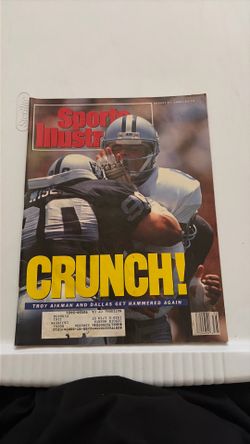 Vintage Sports Illustrated 1990 Troy Aikman Dallas Cowboys NFL Magazine