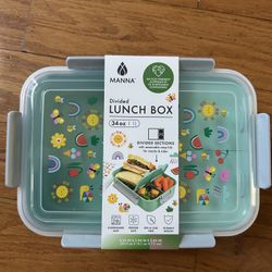 NWT Manna Divided Lunch Box