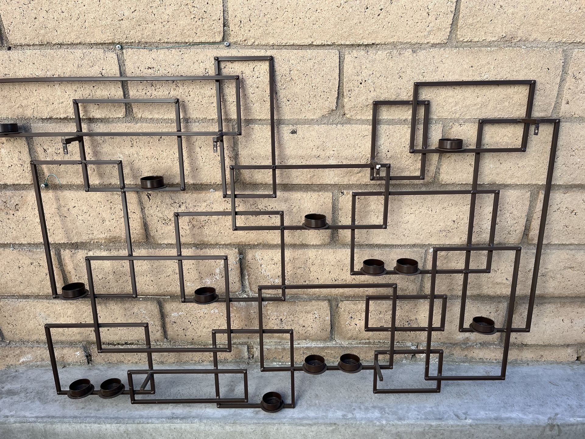 Wall Fixture With Tea Light Candle Holders