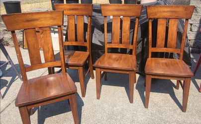 4 world Market  wood chairs