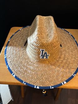 LA Dodgers Straw Sun Hat
