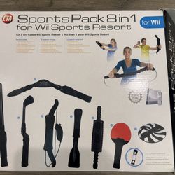 CTA Cta Digital Nintendo Wii 8-in-1 Sports Pack For Wii Sport Resort (black)