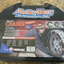 New Peerless Auto-Trac SUV self Tightening Snow Chains 
