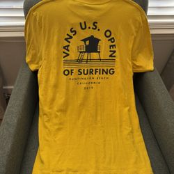 Vans Yellow Huntington Beach Shirt New With Tags Size L