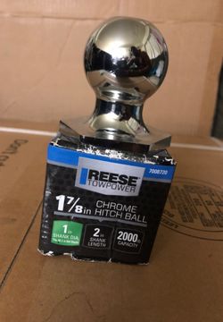 1 7/8 in Chrome Hitch Ball Reese Tow Power