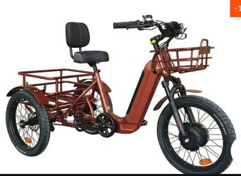 BREEZY Electric Trike 3 Wheel eBike TRIKE GT-48v 500 w Fat Tire Electric Tricycle