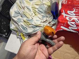 Vintage car steering wheel knob butterscotch and swirls bakelite knob